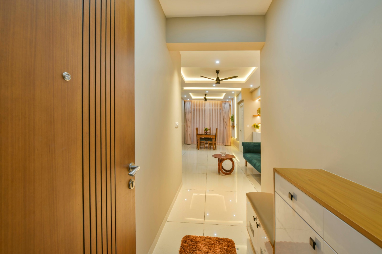 Marble foyer interior, Peyad residence